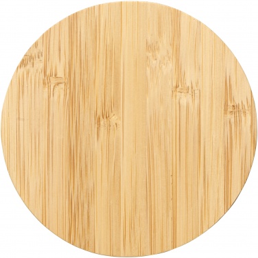 Logo trade promotional giveaways picture of: Essence 5W bamboo wireless charging pad